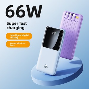 Batería Externa de Plástico Certificada de Nuevo Estilo Transfronterizo, 20000 mAh, Carga Rápida de 22.5W, Gran Capacidad, Cable Integrado, Modelo P2 - Product Image 5