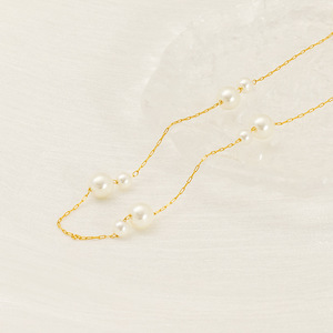 Zogxin Pearl Necklace 18K Gold Plated Geometric Clavicle Chain For Women Party Jewelry - Product Image 4