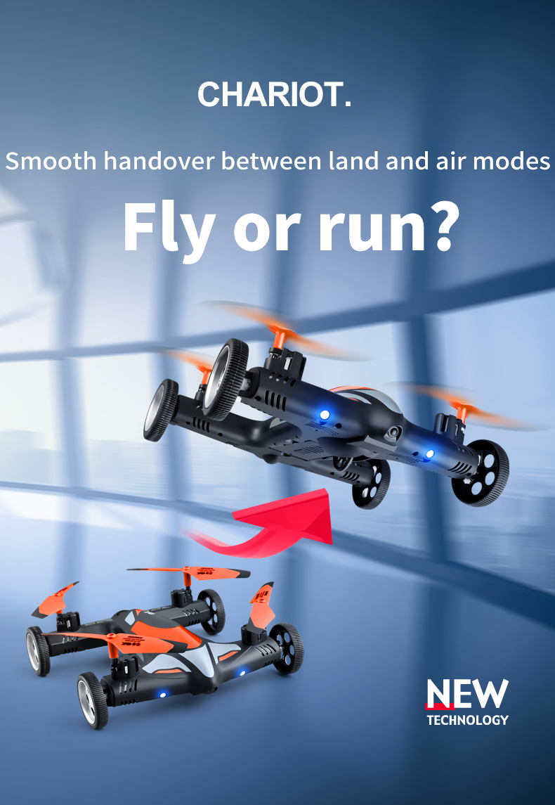 Remote Control Air-Ground Flying Cars Mini Dron 4K Hd Camera Aerial Photography RC Drone Quadcopter Children's Toy Gift
