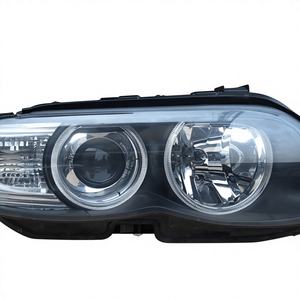 Светодиодная фара «Ангельские глазки» для BMW X5 E53 |   Лампа H4 12В 700Лм 5500К |   Фара прямой установки - Product Image 4