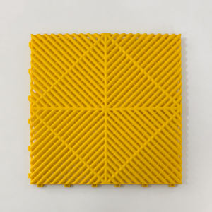 Dalles de sol de garage en plastique moderne à emboîtement antidérapant 400*400*18mm, tapis de sol de garage intérieur, atelier de détail automobile - Product Image 1