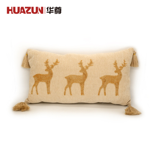 Cojín Decorativo Moderno Lavable de Pana con Cuentas de Reno Navideño y Borlas para Decoración del Hogar en Época Festiva - Product Image 2