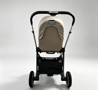 Poussette 2 en 1 Ningbo Youbei, design pliable et léger, noire et personnalisable pour bébé, idéale pour l'extérieur