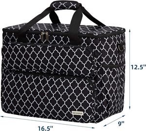 ฟรีกระเป๋าเก็บจักรเย็บผ้าพร้อมแผ่นรองถอดได้สำหรับจักรเย็บผ้าและอุปกรณ์เสริม - Product Image 6