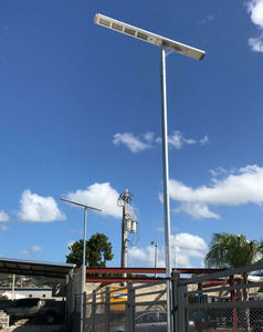 Lampadaire <span class=keywords><strong>solaire</strong></span>, 24 modes de fonctionnement <span class=keywords><strong>Programmable</strong></span>, tout-en-un, système intégré, pour éclairage de rue - Product Image 5