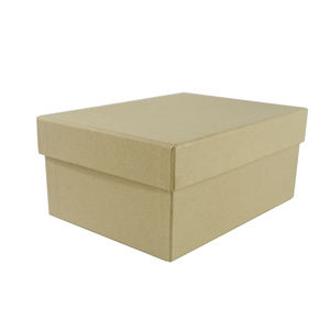 Caja de cartón duro con tapa, embalaje de ropa de cama de papel kraft en blanco y marrón, precio competitivo - Product Image 3