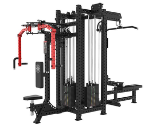 Appareil de musculation multifonctionnel à quatre stations réglable pour salle de <span class=keywords><strong>sport</strong></span> commerciale, entraînement poitrine, dos, bras, jambes, avec pile de poids en acier de 70 kg - Product Image 1