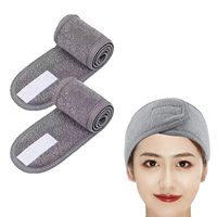 Offre Spéciale personnalisé LOGO tissu éponge lavage du visage Spa Sport coton bandeaux visage Spa maquillage cheveux accessoires pour les femmes