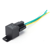 Relais automobile robuste 40A 4 broches 5 broches 12V 24V CC avec prise de câblage préassemblée pour la modification de camions et voitures