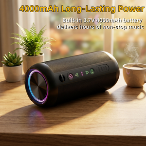 ลำโพงไร้สาย 20W กันน้ำ IPX6 ไฟ RGB TWS 5.3 ลำโพงแบบพกพาพร้อมไฟ LED  ลำโพงปาร์ตี้ - Product Image 4