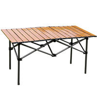 Vente directe d'usine de table pliante de camping de nouvelle conception, table de pique-nique portable durable, personnalisable et réglable