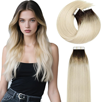 Ekstensi Rambut Clip in Remy Premium Harga Kompetitif, Klip Tak Terlihat, Set Lengkap Satu Kepala