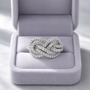 Anello con Design a Nodo Incrociato, Stile Creativo per Donne - Product Image 6