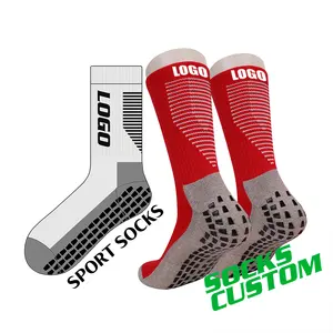 Kaite Custom Made Sokken Hoge Kwaliteit Hardloop Fiets Atletische Sokken Voetbal Anti Slip Grip Voetbal Mannen Sport Sokken