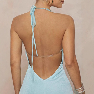 Y0773 abbigliamento estivo da donna temperamento, sensazione di fascia alta, Design con lacci, dimagrimento e abito stringente in vita - Product Image 4