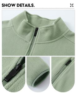 Pull en molleton zippé à col montant pour homme, sweat-shirt épais en tricot avec logo personnalisé imprimé et brodé – Vente en gros - Product Image 3