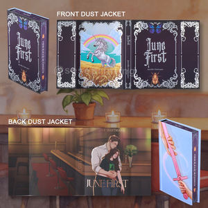 Libro Impreso Offset con Cubierta de Papel Plateado Personalizada, Bordes Pintados, Tapa Dura, Cubierta Decorativa y Páginas Interiores Coloridas con Diseño de Unicornio - Product Image 3