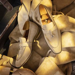 Chaussures pour hommes haut de gamme personnalisées de luxe, à franges, à enfiler, pour la conduite, les loisirs et le bureau, collection automne - Product Image 2