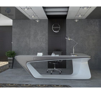 Table de réception en surface solide écologique avec éclairage LED intégré, pour salon, hôtel, bureau, immeuble, hôpital, centre commercial, école, 200 couleurs