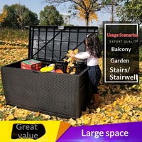 Armoire de rangement et boîte en PP pliables multi-usages de grande capacité pour jardin extérieur, cour, imperméables et offrant une protection solaire