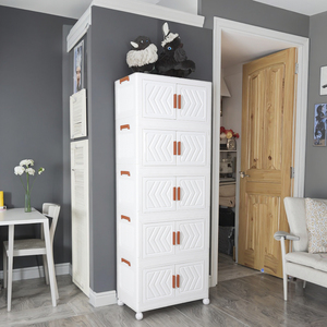 Armoire d'Angle Pliable ShenYu 40 Pouces pour Chambre, Meuble <span class=keywords><strong>de</strong></span> <span class=keywords><strong>Rangement</strong></span> avec Boîtes Rectangulaires en Plastique pour Organisation - Product Image 5