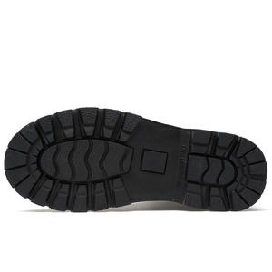 Botas de cuero para hombre, botines de felpa para otoño e invierno, botas cómodas antideslizantes para motocicleta, zapatos cálidos de invierno para hombre - Product Image 2