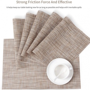 Sets de <span class=keywords><strong>table</strong></span> résistants à la chaleur et antidérapants pour <span class=keywords><strong>table</strong></span> à manger, lavables, durables, en PVC tissé pour <span class=keywords><strong>table</strong></span> - Product Image 4