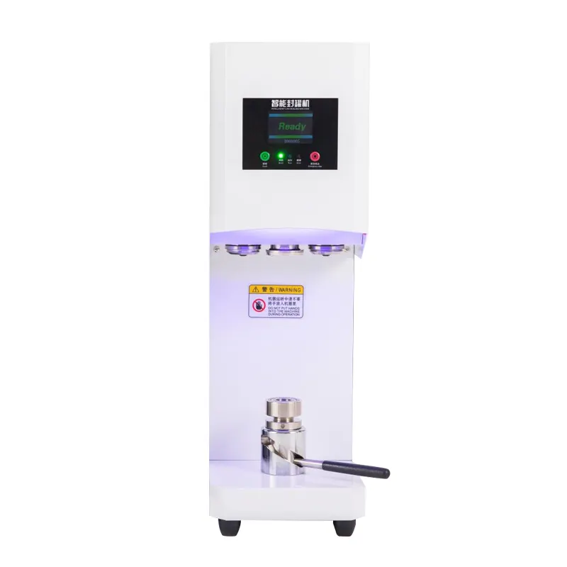 Máquina de selagem de latas elétrica, seladora de plástico semiautomática para bebidas, suco, cerveja, bolhas, chá, refrigerante e latas