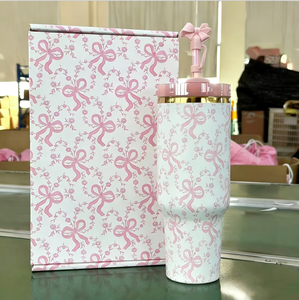 Vaso Térmico de Acero Inoxidable de 40 oz, Diseño Floral Original, para Batidos, el Mejor Regalo para el Día de San Valentín para Chicas - Product Image 2