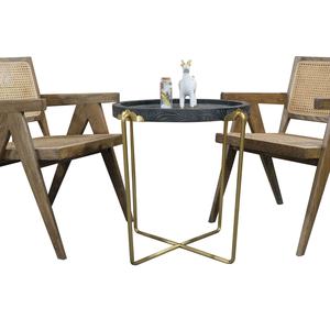 Sillón de Jardín de Madera de Roble Macizo con Detalles en Ratán, Venta Directa de Fábrica - Product Image 5