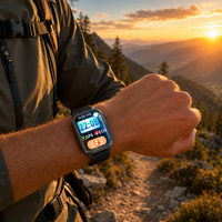 Reloj Inteligente GH-C1 AMOLED GPS ECG IP68 con 188 Modos Deportivos, Llamadas, Frecuencia Cardíaca, SpO2, Presión Arterial, SOS, Brújula y Monitor de Salud