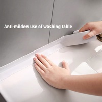 Bande adhésive transparente imperméable pour évier de cuisine bande de papier adhésif de coin de mur de couture