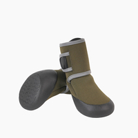 Chaussures pour chiens Chaussures souples pour animaux de compagnie Printemps Automne Semelle en caoutchouc Plongée de nuit Bande réfléchissante Tissu anti-dérapant Bottes légères Protecteur de patte chaud