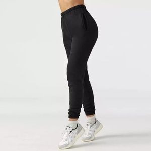 Pantalones Deportivos para Mujer al por Mayor, Servicio OEM, Diseño de Cintura Elástica para Exteriores, Pantalones de Chándal, Joggers, Pantalones Deportivos Negros para Mujer - Product Image 3