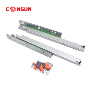 Wardrobe Cabinet <strong>Hardware</strong> Full-extension Drawer Slide, Factory <strong>Kitchen</strong> <strong>Hardware</strong> Concealed Soft Closing Slide - Product Image 5