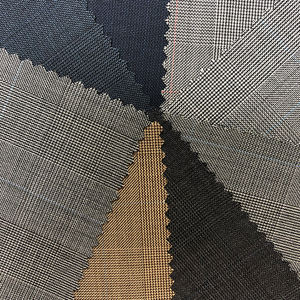 Príncipe de Gales en alta calidad para stock listo 50% telas de traje de lana merino peinada para hombres en la fábrica de China - Product Image 1