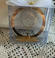 RAY YI Cadeaux de baptême grecs personnalisés en acrylique avec prières et souvenirs de baptême