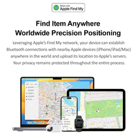 Localisateur de clés certifié MFi, localisateur de bagages, traceur de vélo, Find My Smart Tag, Air Tag pour Apple IOS