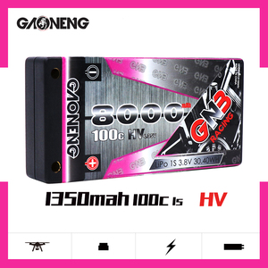แบตเตอรี่ LiHV รุ่น GNB GAONENG 1S 8000MAH 100C 3.8V HV สำหรับ RC LiPo ปี 2024 ขนาด 18.5x47x93 มม. แบบแม่พิมพ์ส่วนตัว 4.35V สำหรับรถแข่ง - Product Image 2