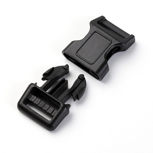 Hebilla de liberación lateral de plástico de 25 mm, negra, duradera, para bolsos, correas ajustables - Product Image 1