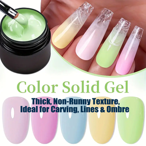 Gel Sólido de Color para Uñas al por Mayor, 5g, UV/LED, Removible, Cremoso, para Esculpir, Pintar y Decorar Uñas, Suministros para Uñas, OEM, ODM - Product Image 1