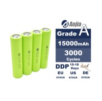 Nouvelle batterie rechargeable cylindrique au phosphate de fer et de lithium Aojia A+ 3.2V 15Ah IFR-32140 32140 à décharge rapide et 3000 cycles