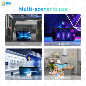 Stand per <span class=keywords><strong>DJ</strong></span> con Schermo LED Curvo Mobile, Tavolo Portatile Professionale, Console <span class=keywords><strong>DJ</strong></span>, Podio, Parete Video, <span class=keywords><strong>TV</strong></span> - Product Image 5