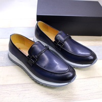 Mocassins de Luxe Personnalisés en Cuir pour Hommes, Confortables à Semelle Plate Noire, Chaussures Décontractées Sportives Faites Main Couleur Patine