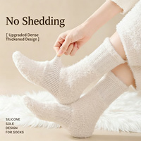 Chaussettes douillettes pour femmes 2026 – Chaussettes d'hiver épaisses en polaire de vison, mi-mollet, thermiques, chaudes, pour intérieur, sommeil, maternité, maison – Vente en gros, personnalisées, OEM