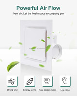 Meilleure vente de ventilateur de plafond à flux axial de 8 pouces extracteur de ventilation d'air de chambre à coucher en plastique personnalisable cuisine domestique électrique