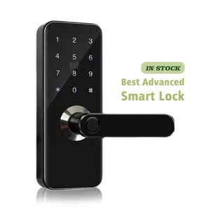 Sinovo Sample Custom Waterproof Smart Home Key Card Handle Door Lock TTlock Tuya Fingerprint Lock with Gateway