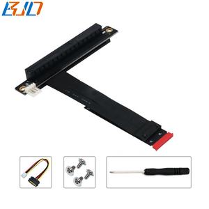 90 gradi pci-e 3.0 16X Slot per NGFF <span class=keywords><strong>M</strong></span>.<span class=keywords><strong>2</strong></span> chiave-<span class=keywords><strong>M</strong></span> cavo di prolunga adattatore per scheda Riser con cavo di alimentazione SATA 15pin 20CM - Product Image 6