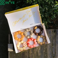 Boîte à emporter pour beignets mochi avec logo personnalisé coloré