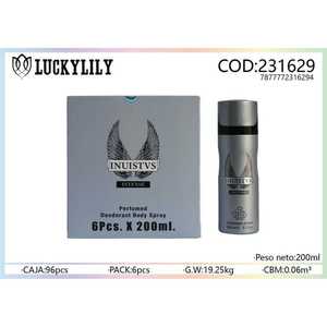 Confezione sfusa da 6 spray per il corpo profumati intensi da 200ml deodorante efficace per la fornitura all'ingrosso per alleviare l'odore del corpo - Product Image 1